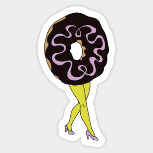 Donut Mascot Sticker